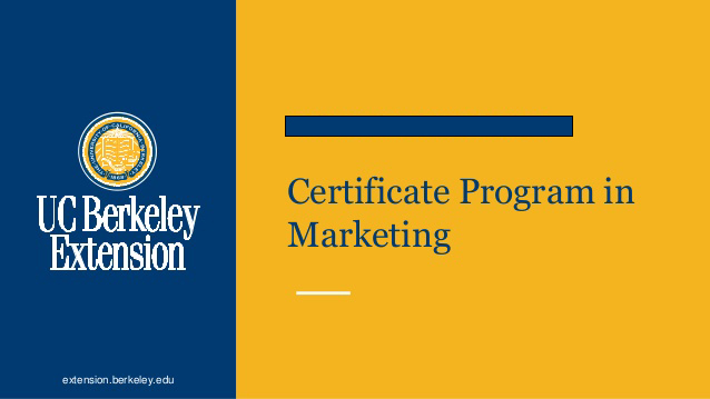 UC Berkeley Extension Certificate in Marketing Placeholder 